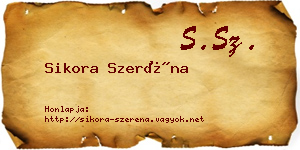 Sikora Szeréna névjegykártya